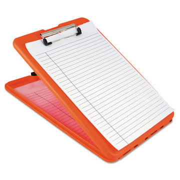Saunders Slimmate Storage Clipboard, 1-2" Clip Capacity, 8 1-2 X 11 Sheets, Hi-vis Orange freeshipping - TVN Wholesale